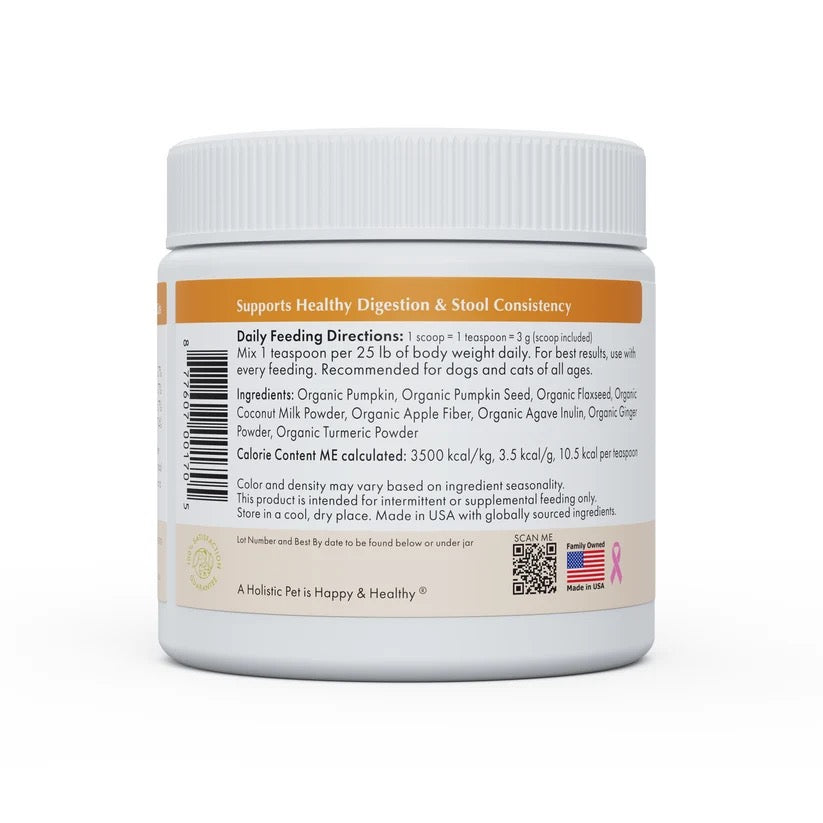 Wholistic Pet Organics Organic Pumpkin Plus | 8 oz