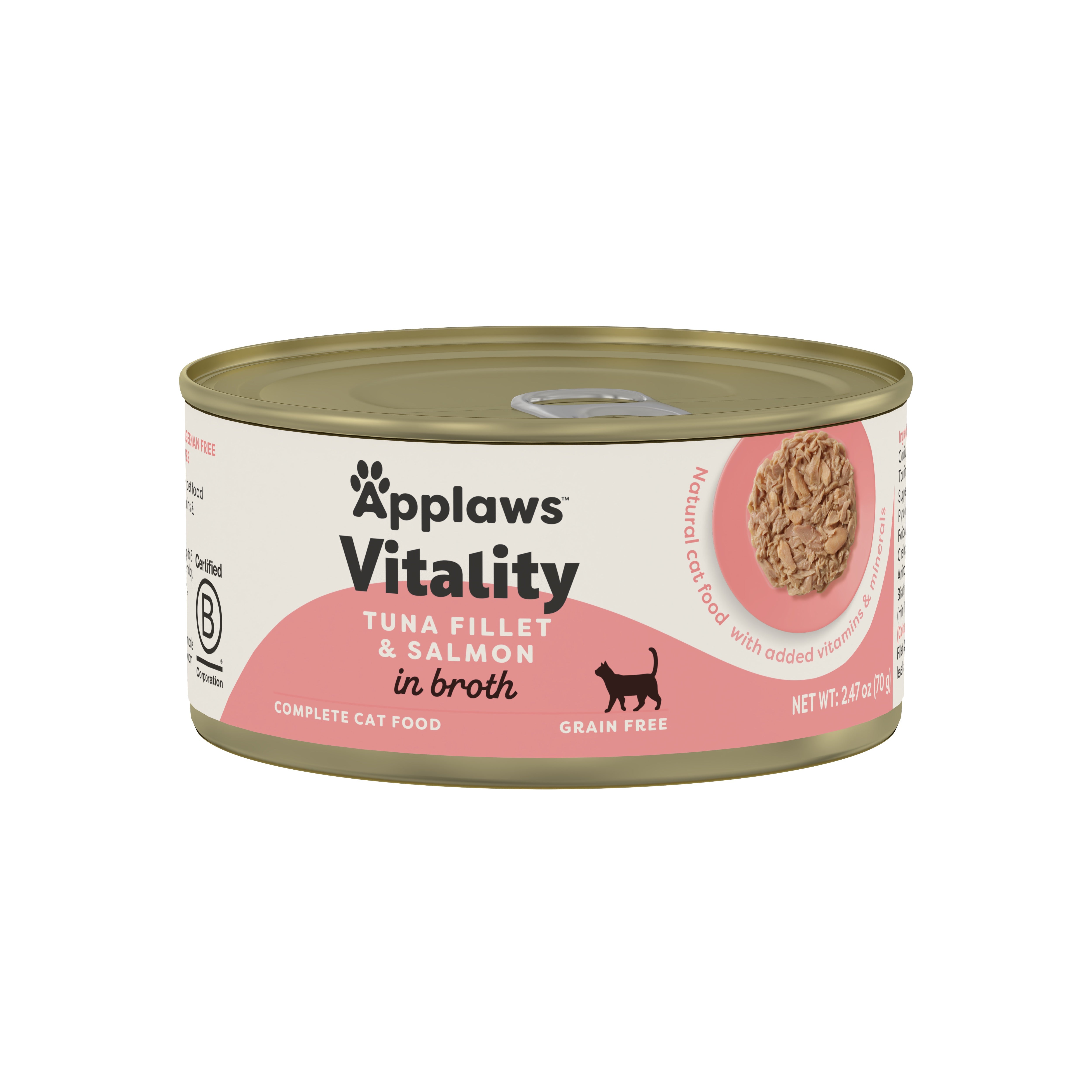 Applaws Vitality Grain Free Tuna & Salmon in Broth (2.47oz)