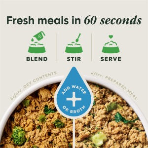 Instinct Fresh Dried Meal Blends Freeze Dried Chicken & Supergreens Blend Dog Food (