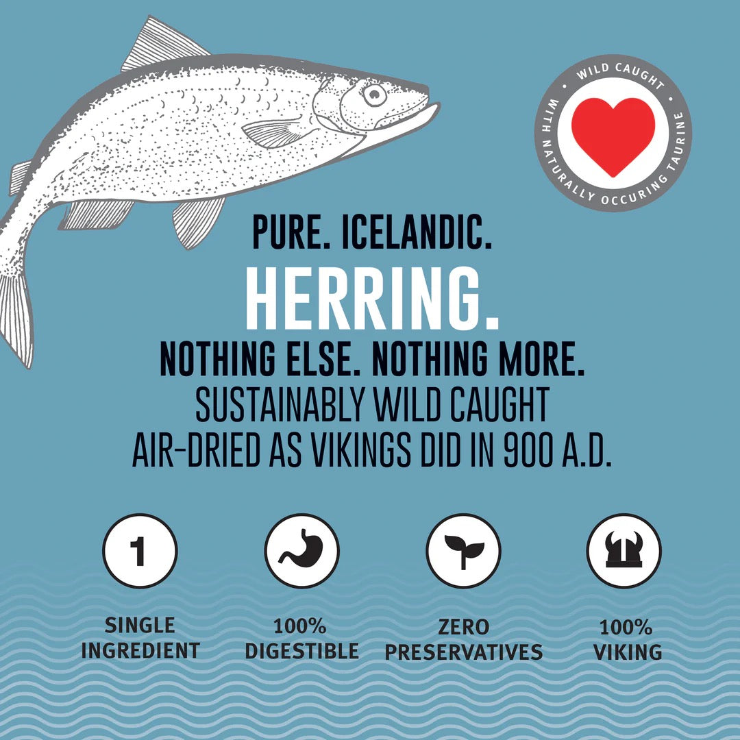 Icelandic Herring Whole Fish Cat Treats (1oz)