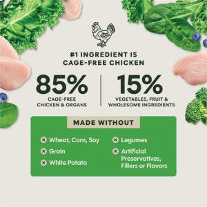 Instinct Fresh Dried Meal Blends Freeze Dried Chicken & Supergreens Blend Dog Food (