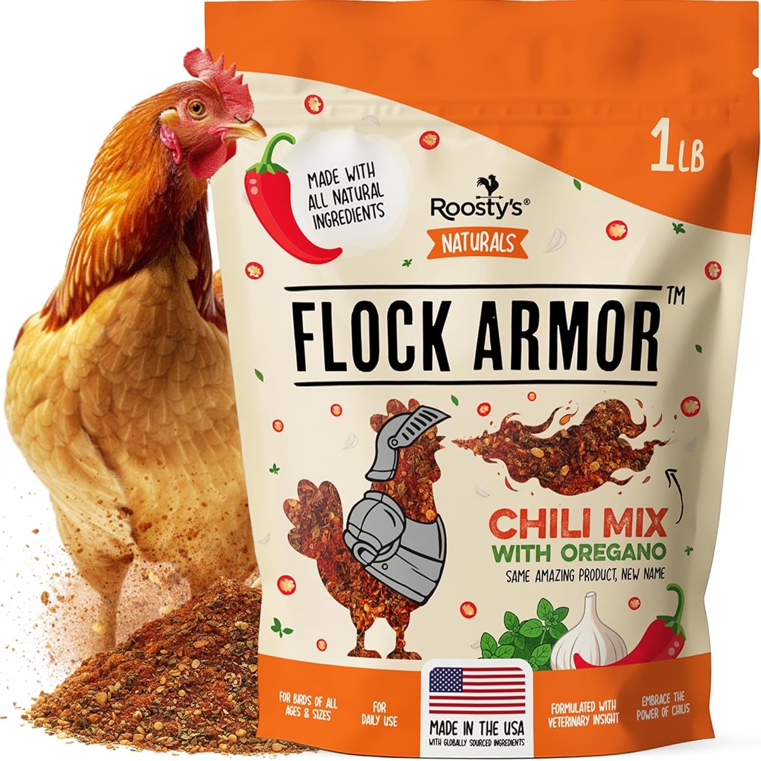 Roosty's Flock Armor | Daily Chicken Dewormer | Flock Gut Support 1lb