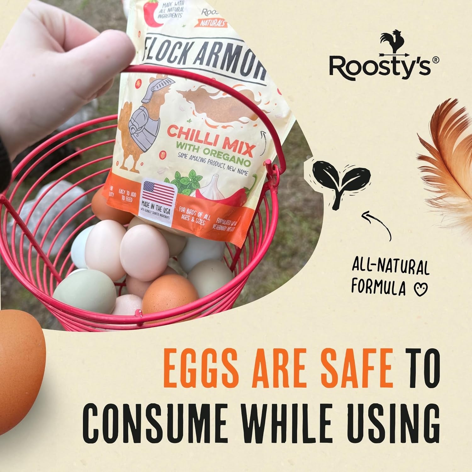 Roosty's Flock Armor | Daily Chicken Dewormer | Flock Gut Support 1lb