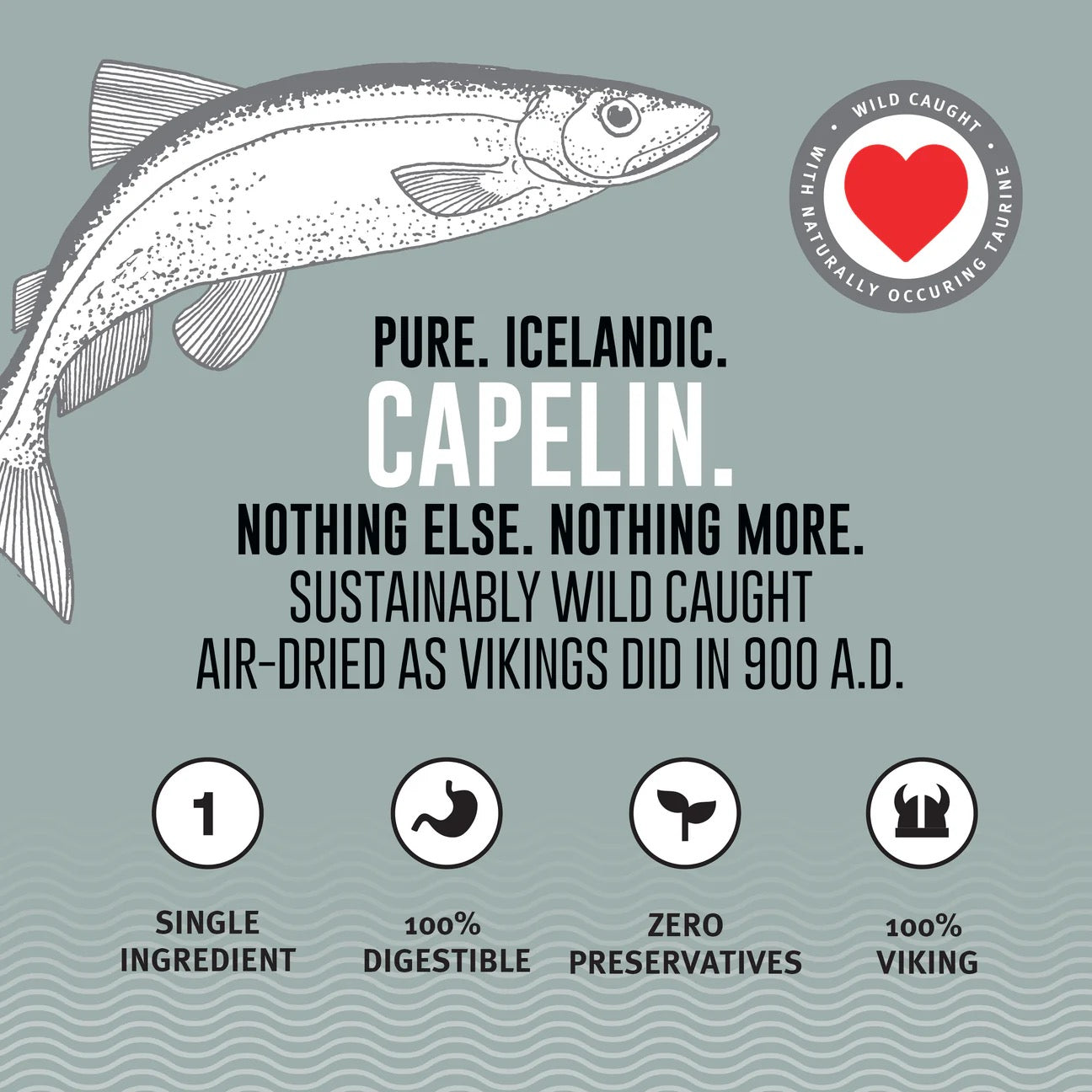 Icelandic Capelin Whole Fish & Pieces Cat Treats (1.5oz)