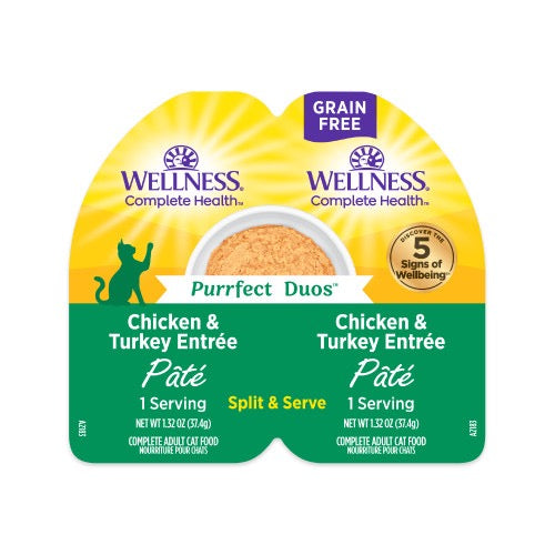 Wellness Complete Health Perfect Duos Grain Free Chicken & Turkey Pate (2.64oz)
