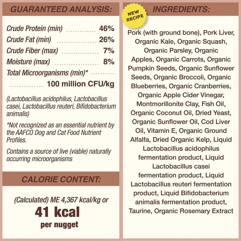 Primal Pork Nuggets Freeze Dried Dog Food (14oz)