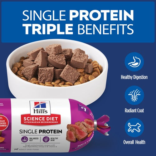 Hill's Science Diet Adult Single Protein Beef & Carrot Recipe Refrigerated Fresh Dog Food