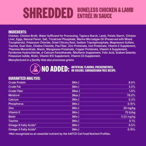 Wellness Core Signature Select Grain Free Shredded Chicken & Lamb Wet Cat Food (2.8oz)