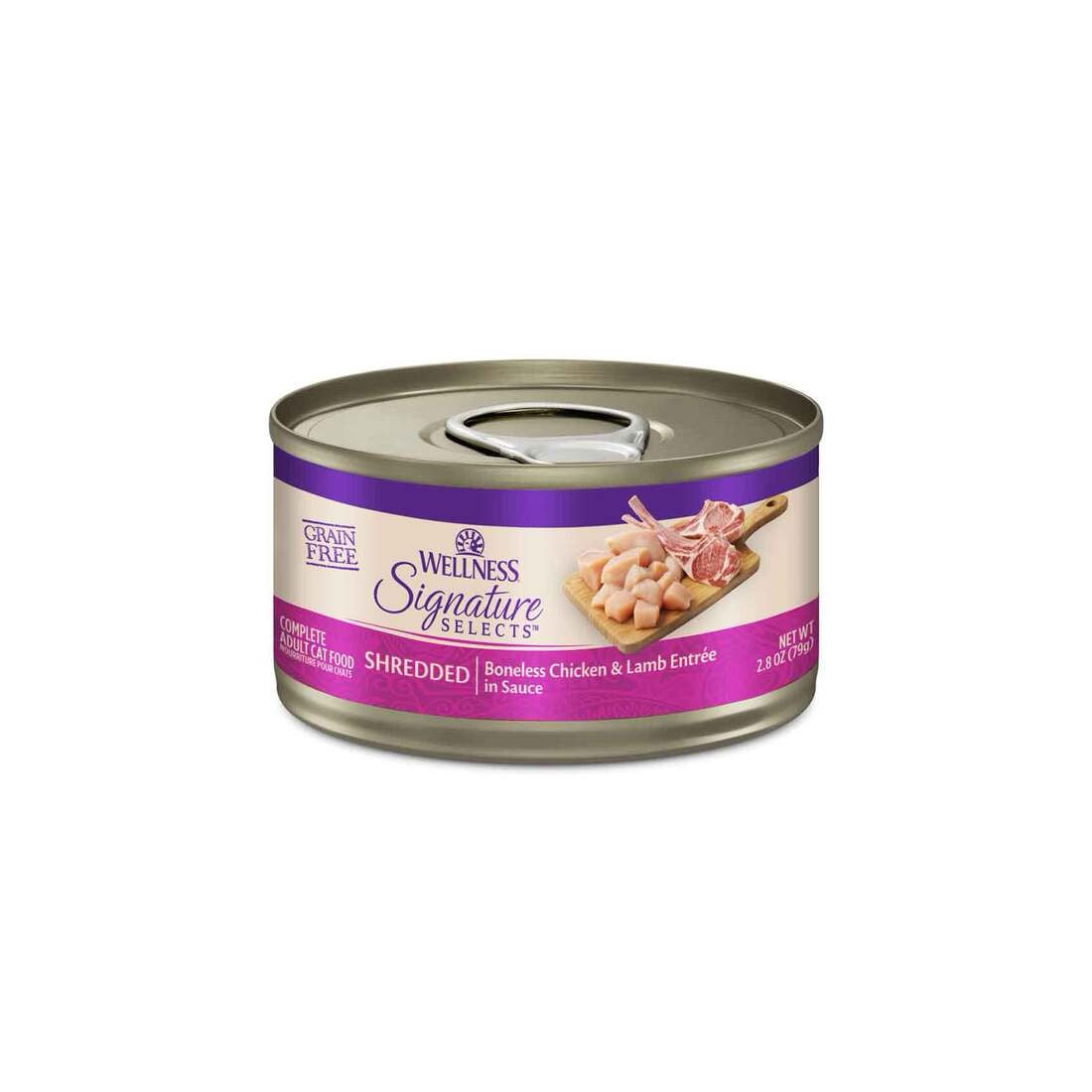 Wellness Core Signature Select Grain Free Shredded Chicken & Lamb Wet Cat Food (2.8oz)