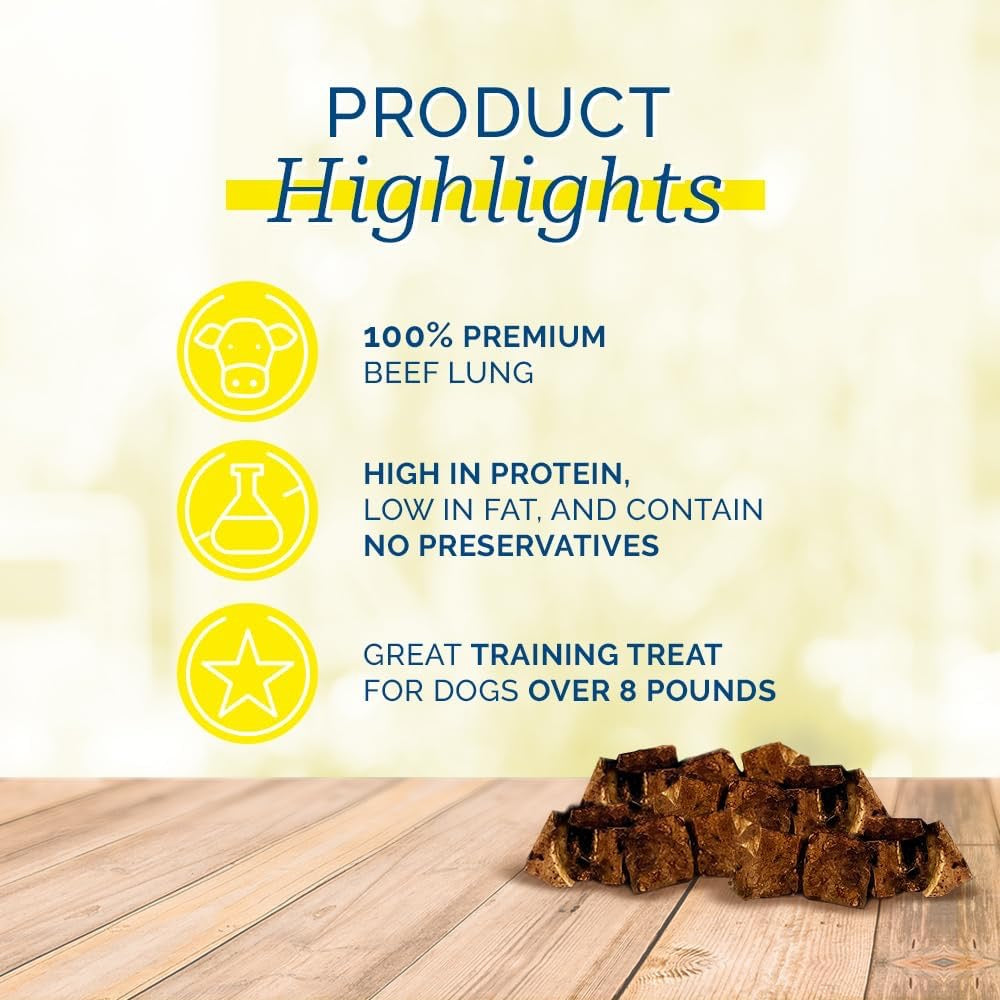 PCI Beef Crunchers Lung Bites Dog Treats (8oz)