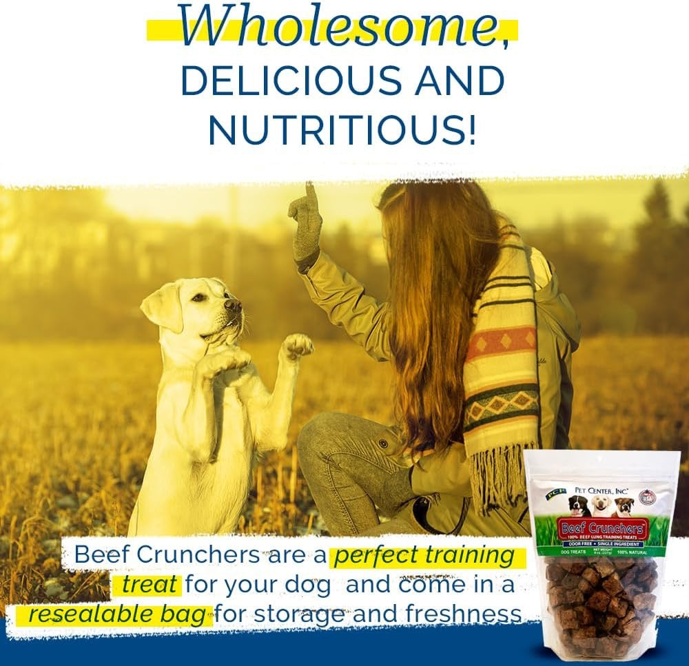 PCI Beef Crunchers Lung Bites Dog Treats (8oz)