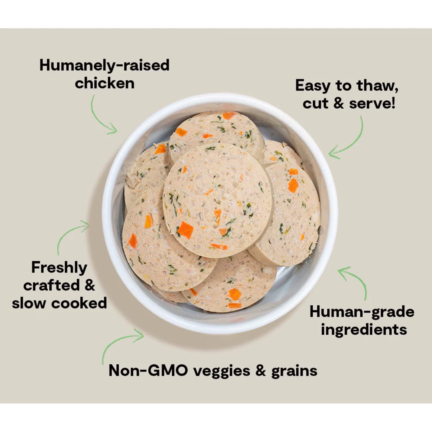 Open Farm Goodbowl Chicken Freshly Crafted Roll for Dogs (28oz)