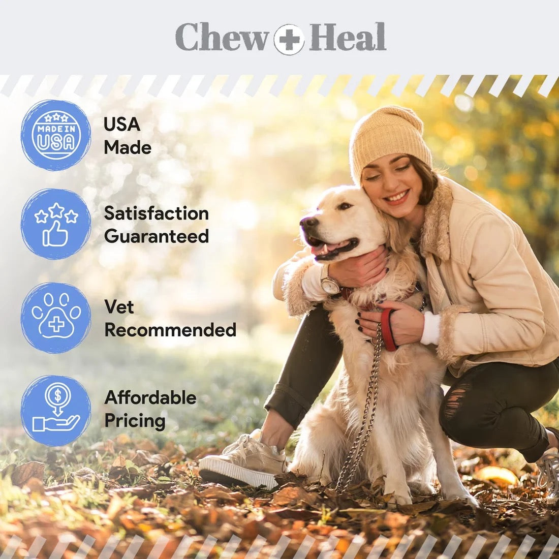 Chew + Heal Advanced Chlorhexidine Medicated Wound Care Spray for Dogs 4oz