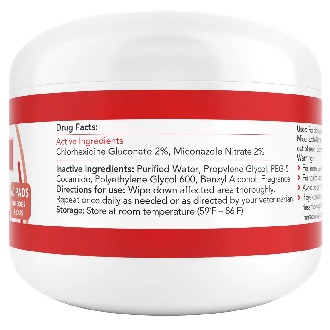 60 Count Nootie Antimicrobial Medicated Pet Wipes