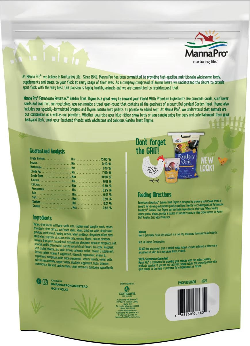 Manna Pro Farmhouse Favorites Garden treat Thyme (4lb)