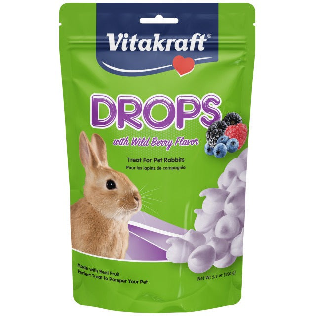 5.3oz Vitakraft Drops Wild Berry Yogurt Rabbit Treats