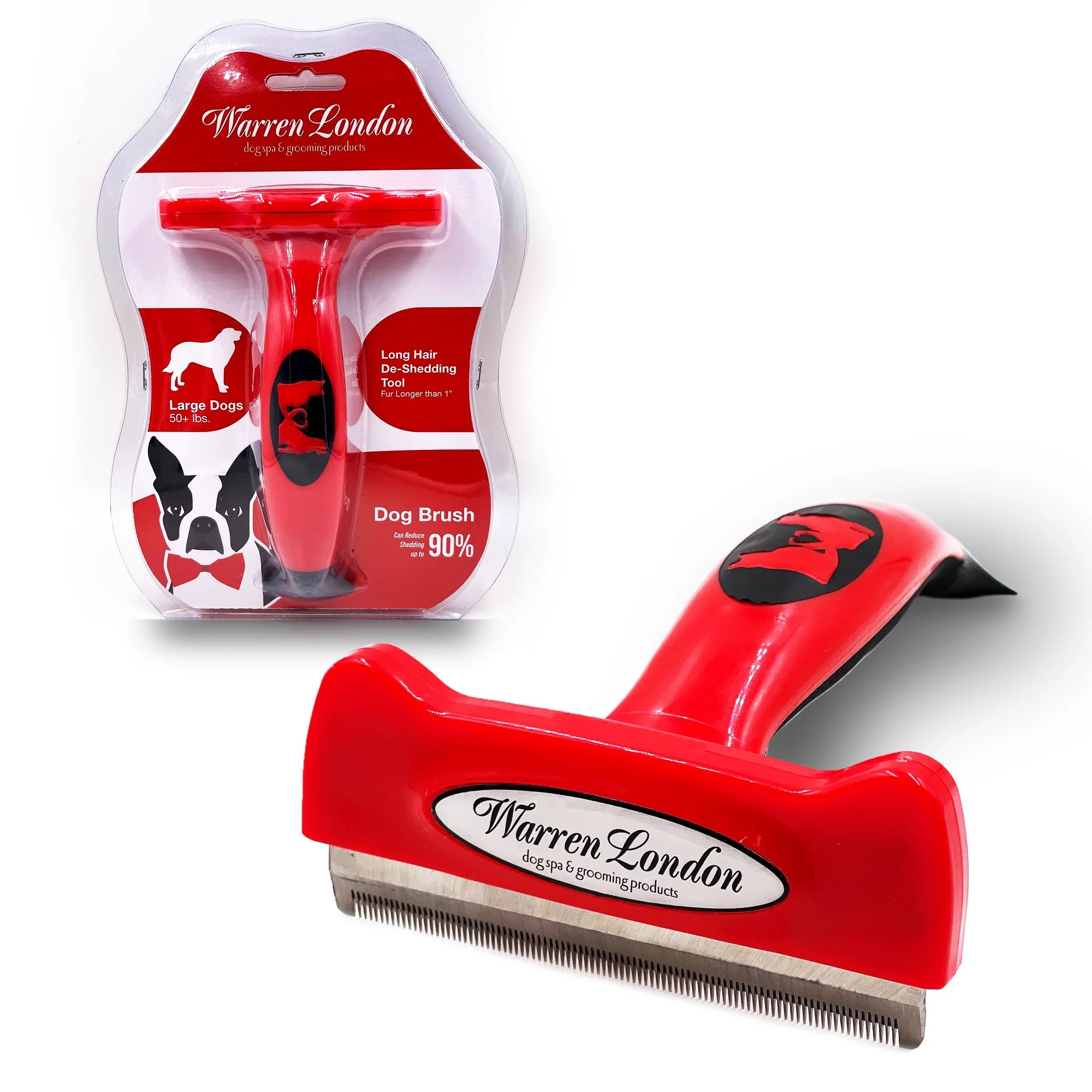 Warren London Deshedding Brush - Long Hair Dog Brush