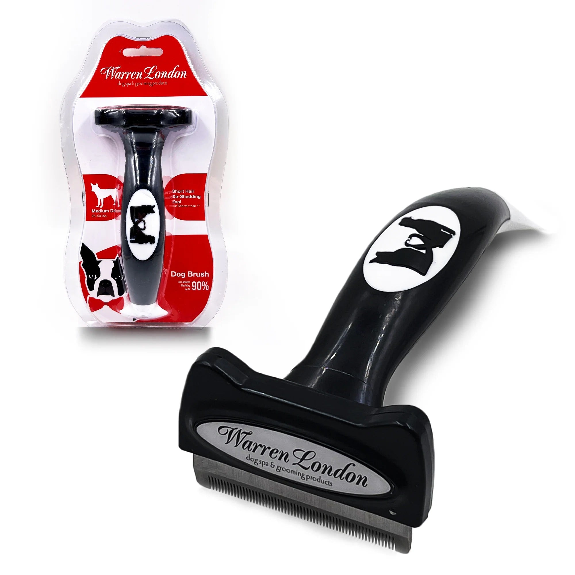 Warren London Deshedding Brush - Short Hair - Small