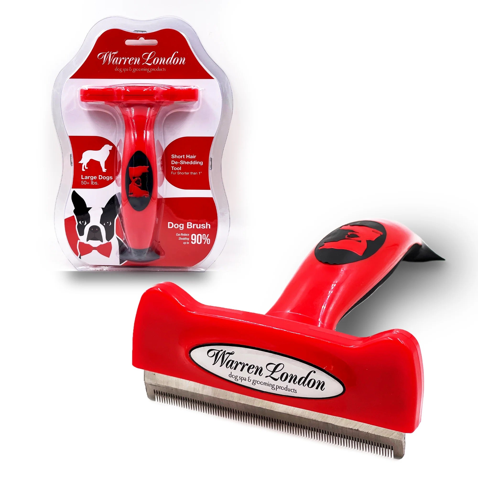 Warren London Deshedding Brush - Short Hair - Small