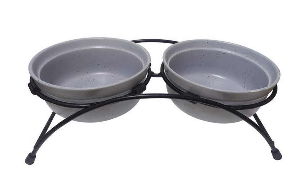 ThoozyPet Stoneware Pet Double Diner