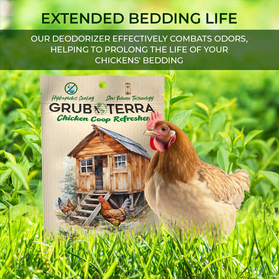 GrubTerra Coop Refresher. Keeps The Coop Smelling Fresh For Longer!
