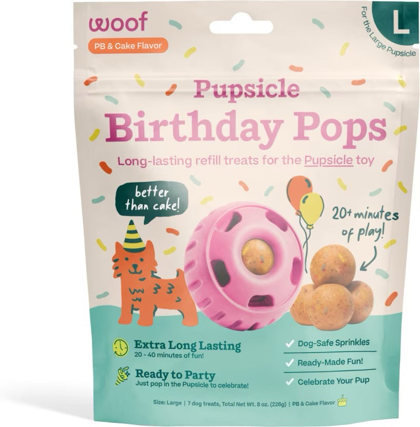Woof Pupsicle Birthday Pops Refill Dog Treats