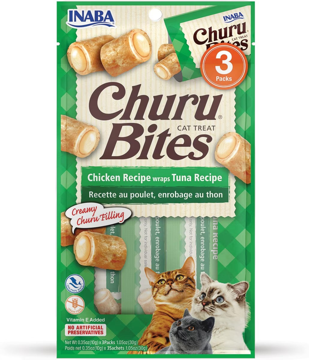 Inana Churu Bites Chicken Wraps Tuna Cat Treats (1.5oz)