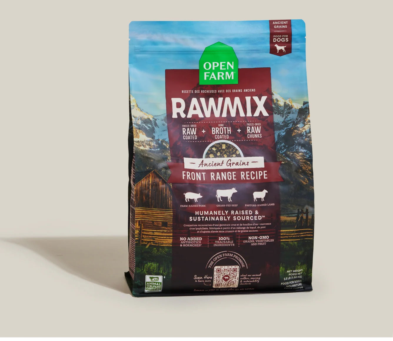 Open Farm RawMix Front Range Ancient Grains Dry Dog Food