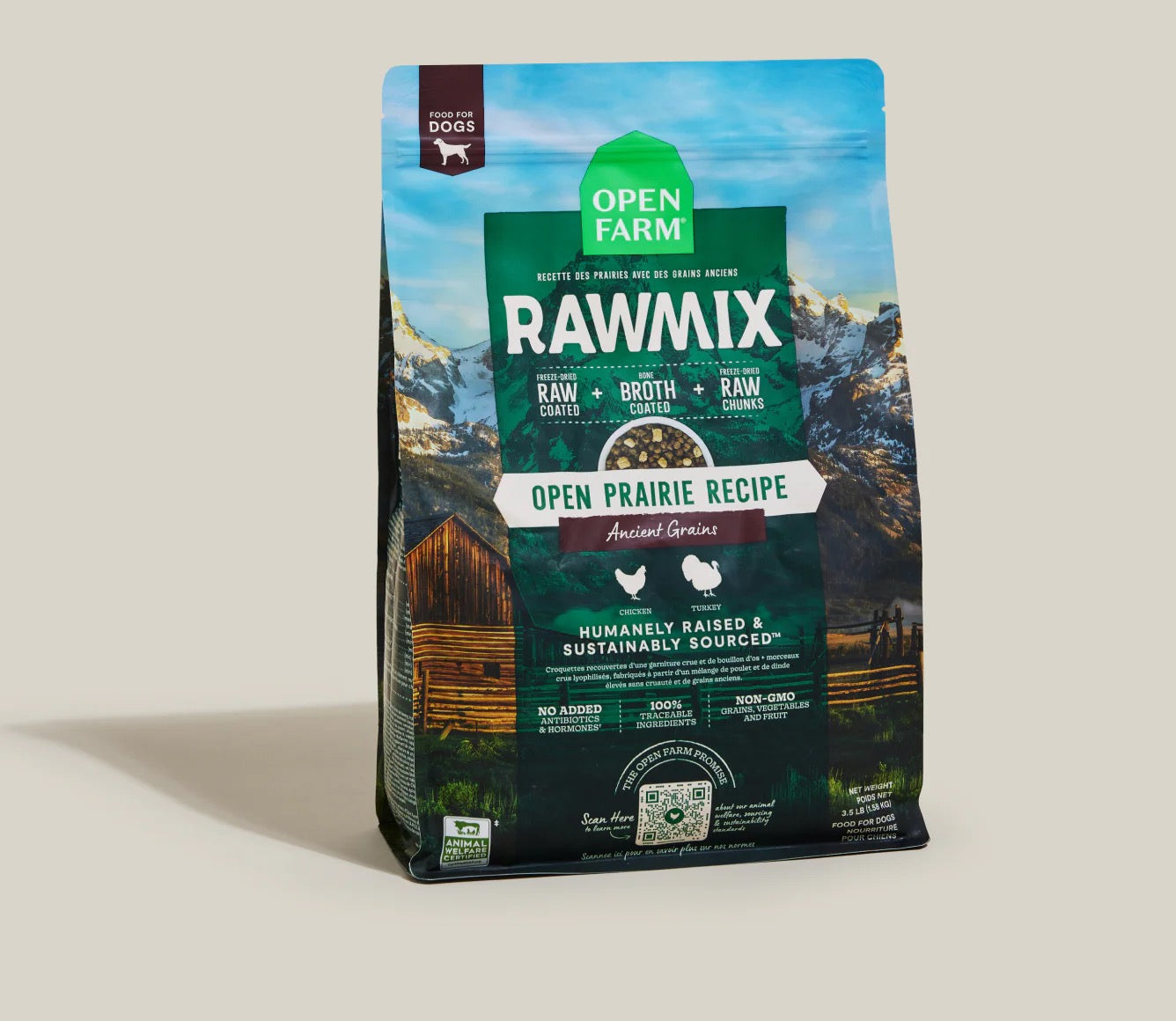 Open Farm RawMix Open Prairie Ancient Grains Dry Dog Food