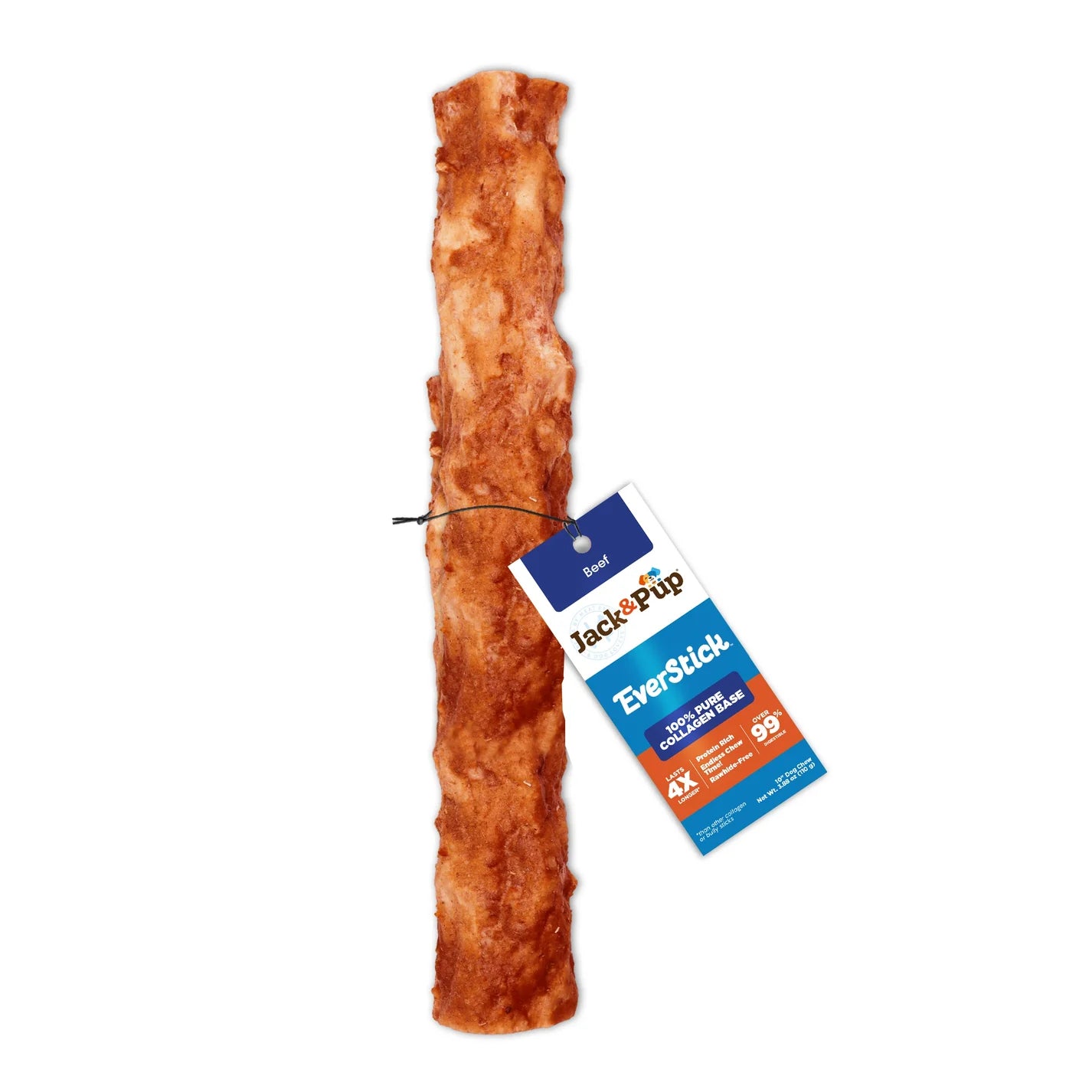 Jack & Pup Everchew Dog 10" Beef Collagen Stick