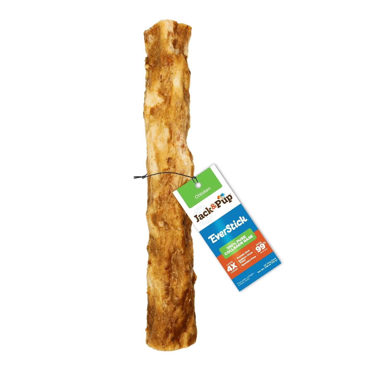 Jack & Pup Everchew Dog 10" Chicken Collagen Stick