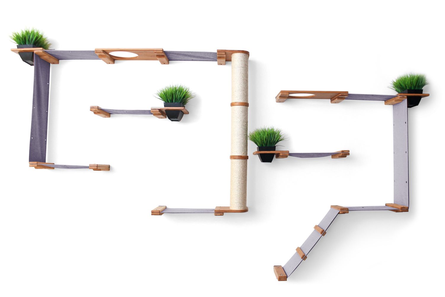 The Gardens - Modern Cat Tree with Plants