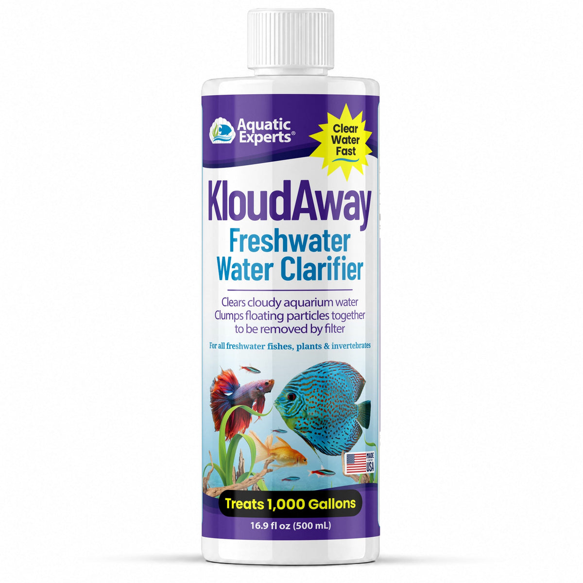 KloudAway Aquarium Water Clarifier 500ml – Freshwater Treatment | Aquatic Experts