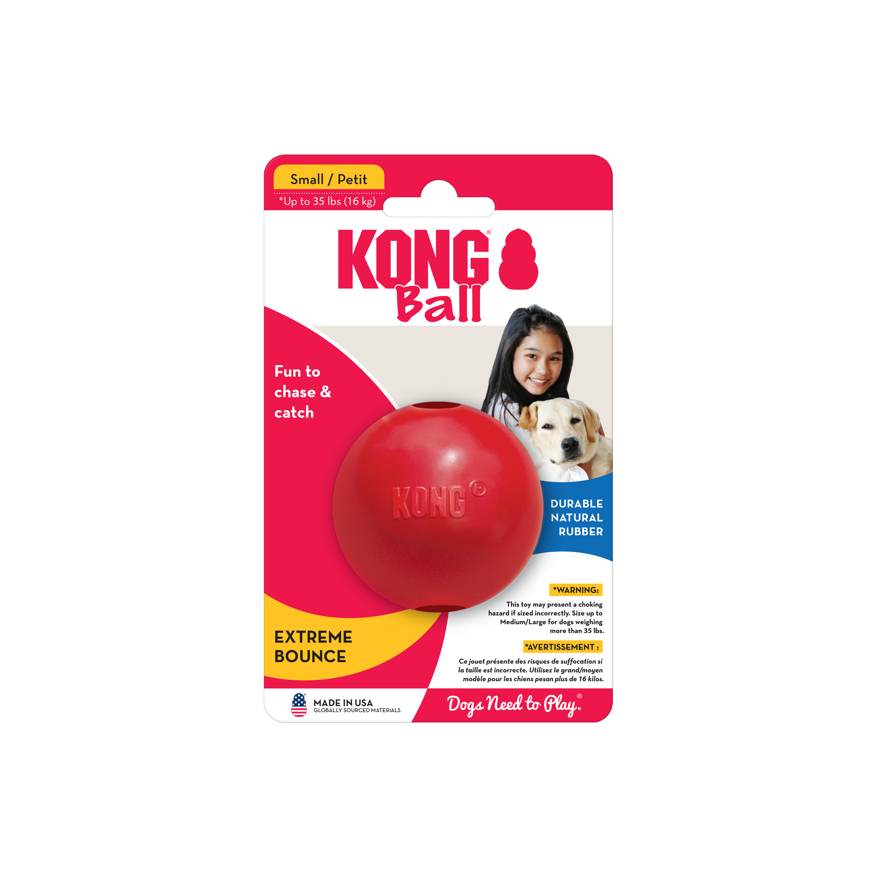 Kong Ball with Hole Small