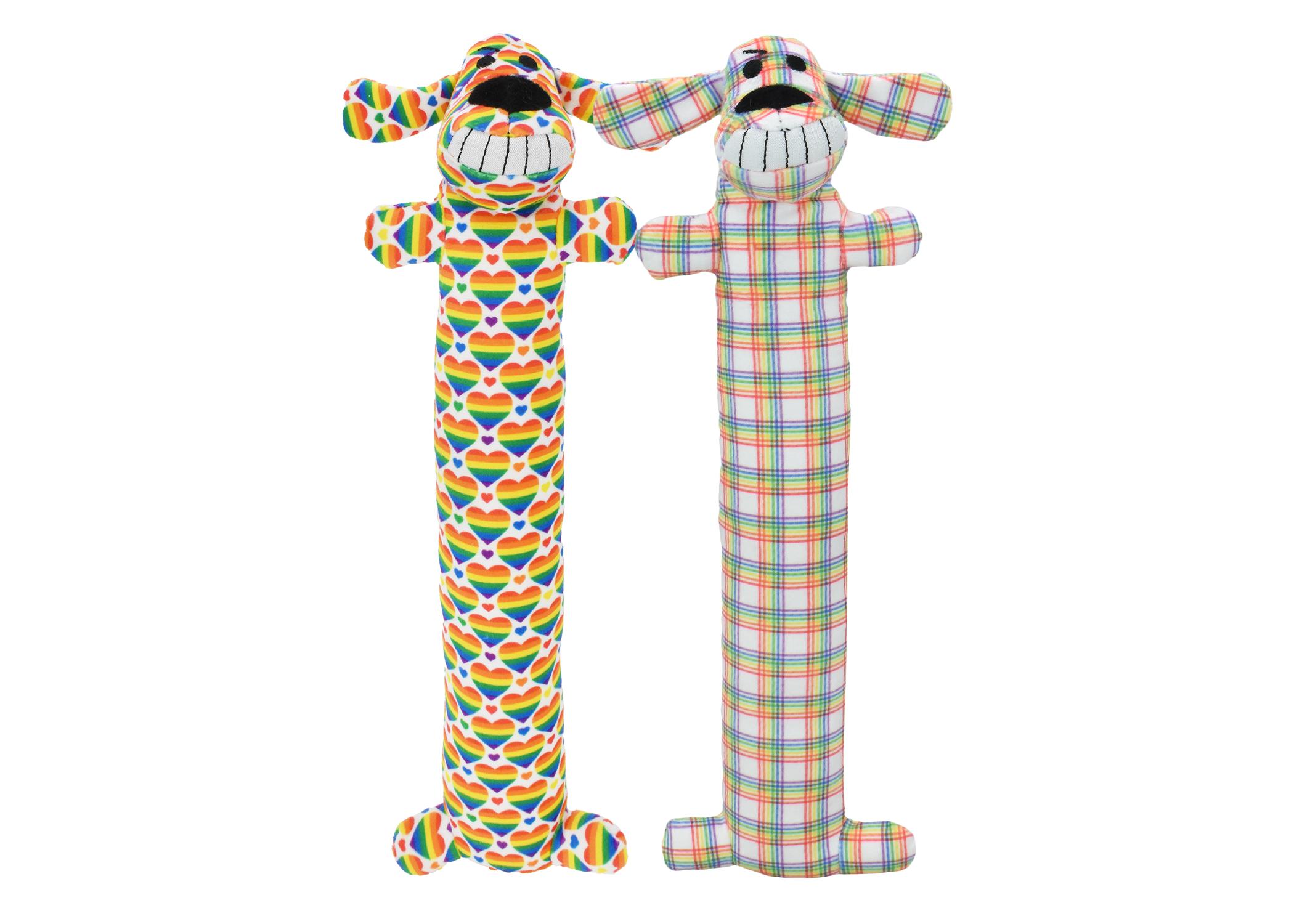 Multipet Loofa Dog Rainbow (12")