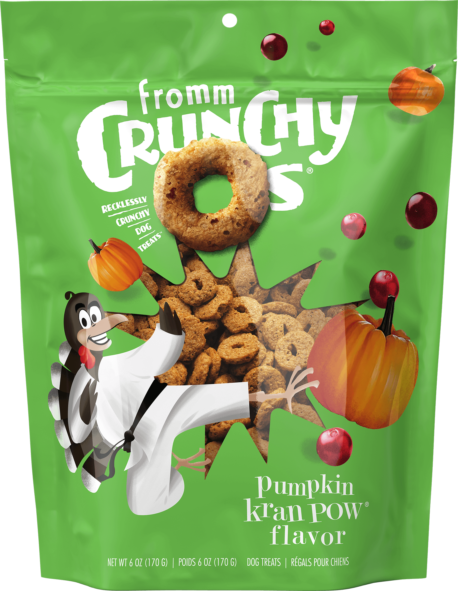 Fromm Crunchy O's Treat Pumpkin Dog Treats (6oz)