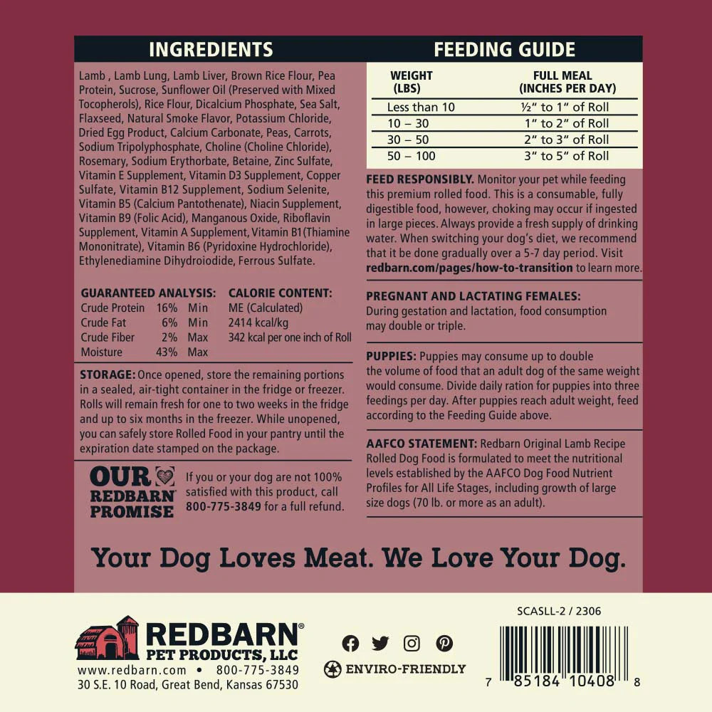 Redbarn Rolled Large Dog Chews (4lb)