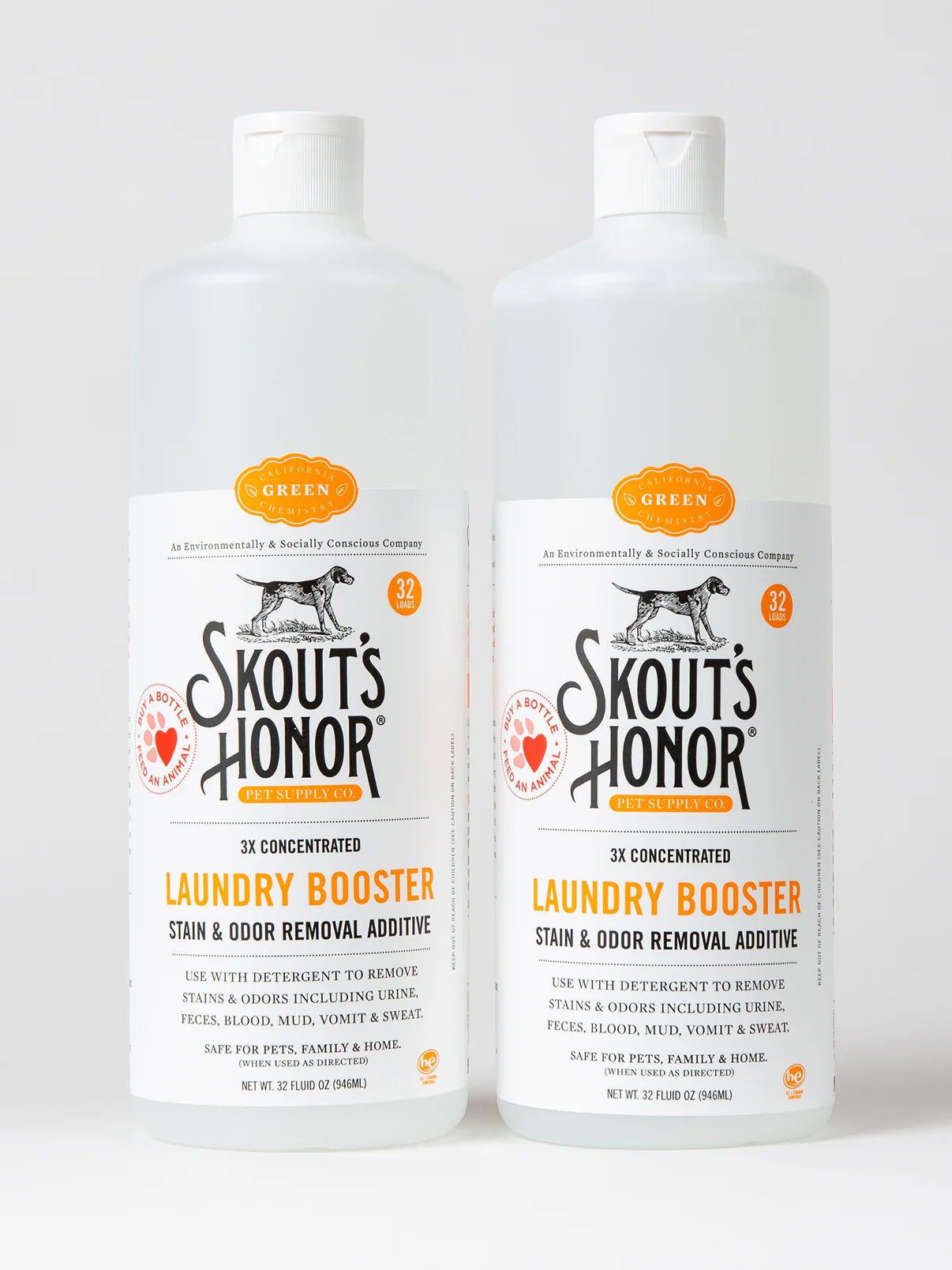 Skout's Honor Dog Laundry Booster - Stain & Odor Removal Additive (32oz)