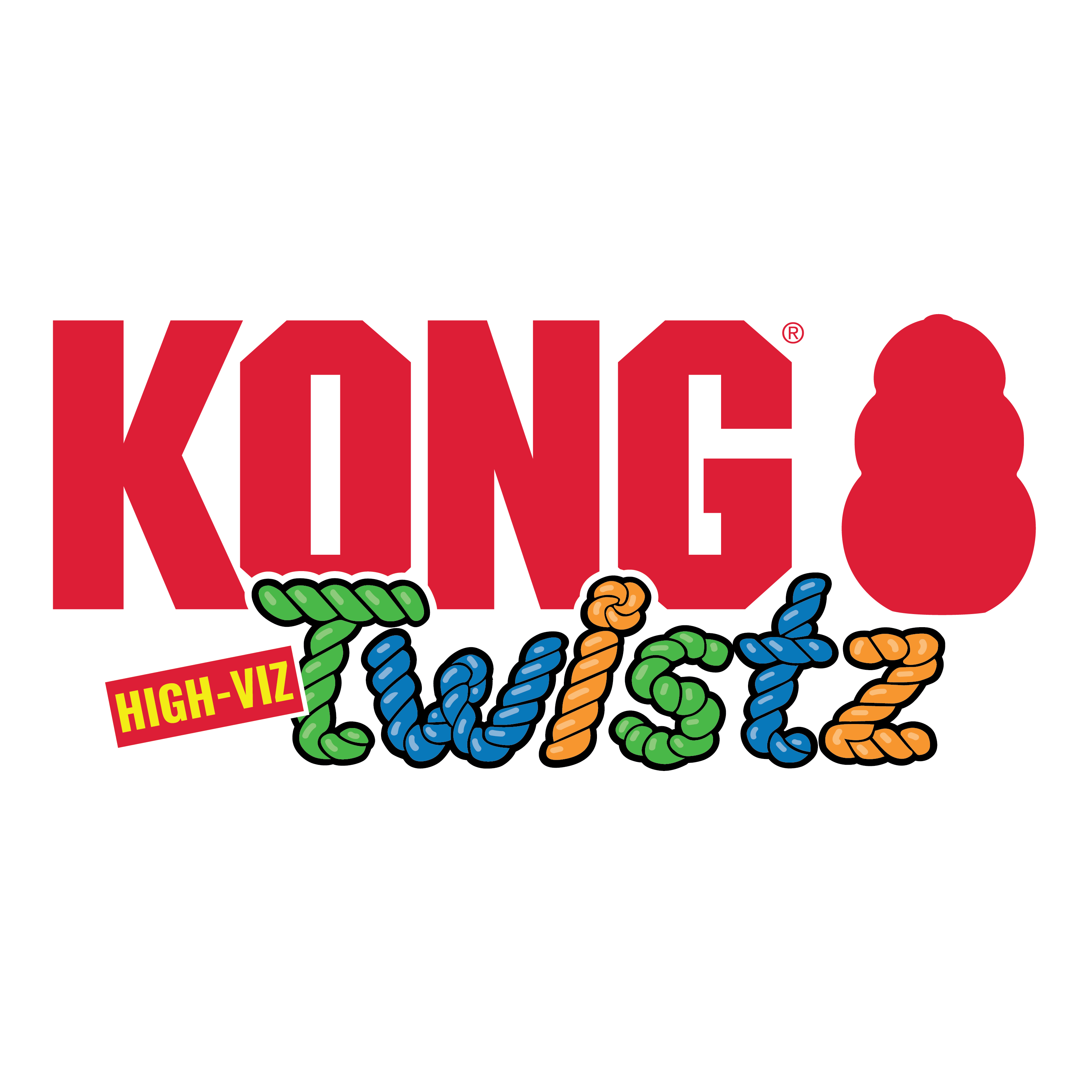 Kong Twistz High-Viz Ball Large