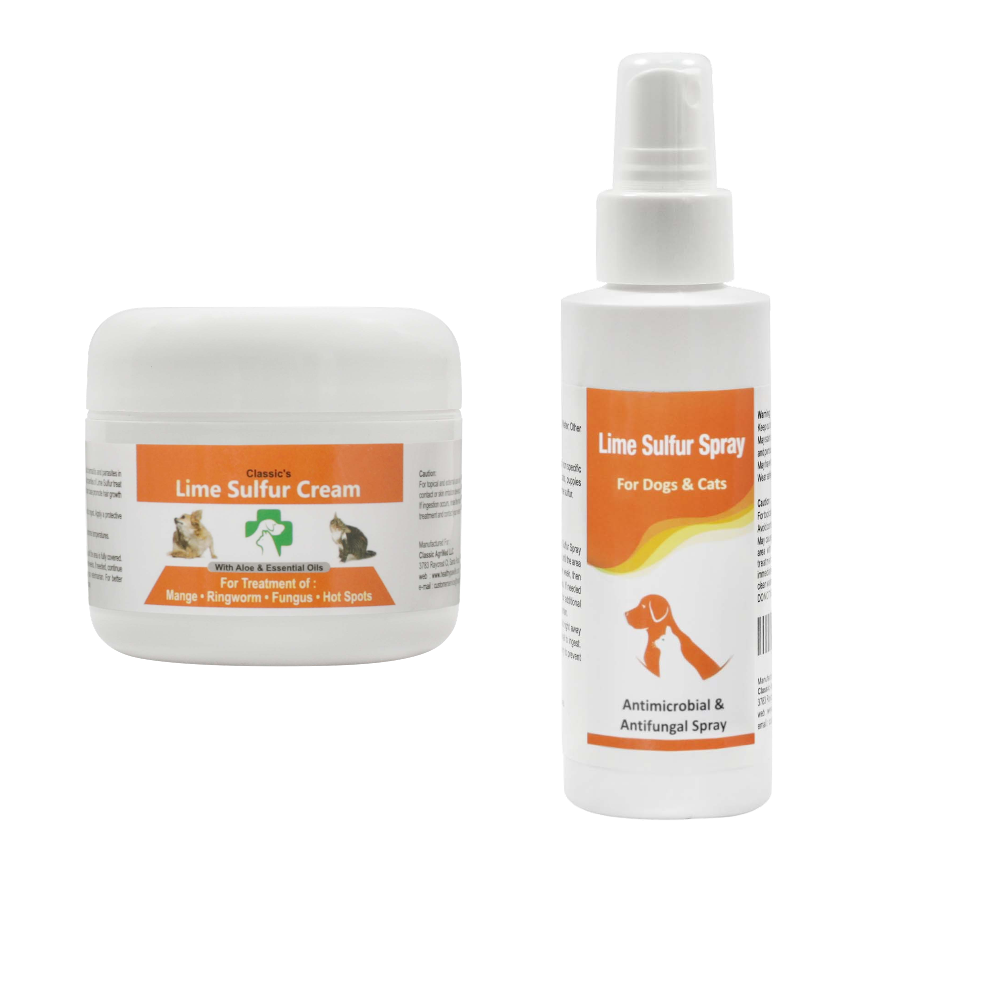 Healthy Paw Life - Lime Sulfur Pet Skin Cream and Spray