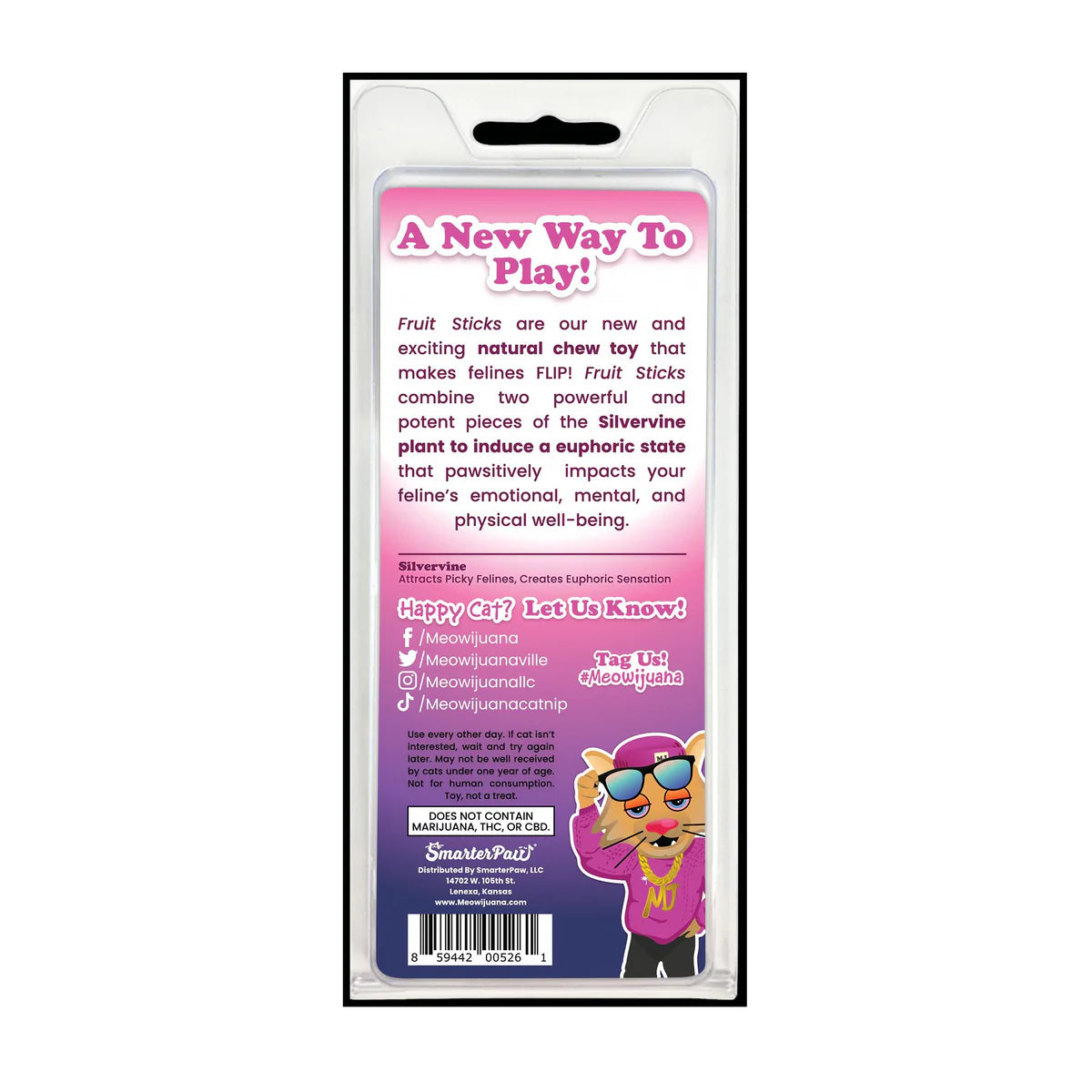 Meowijuana Silvervine Fruit Sticks (1oz)