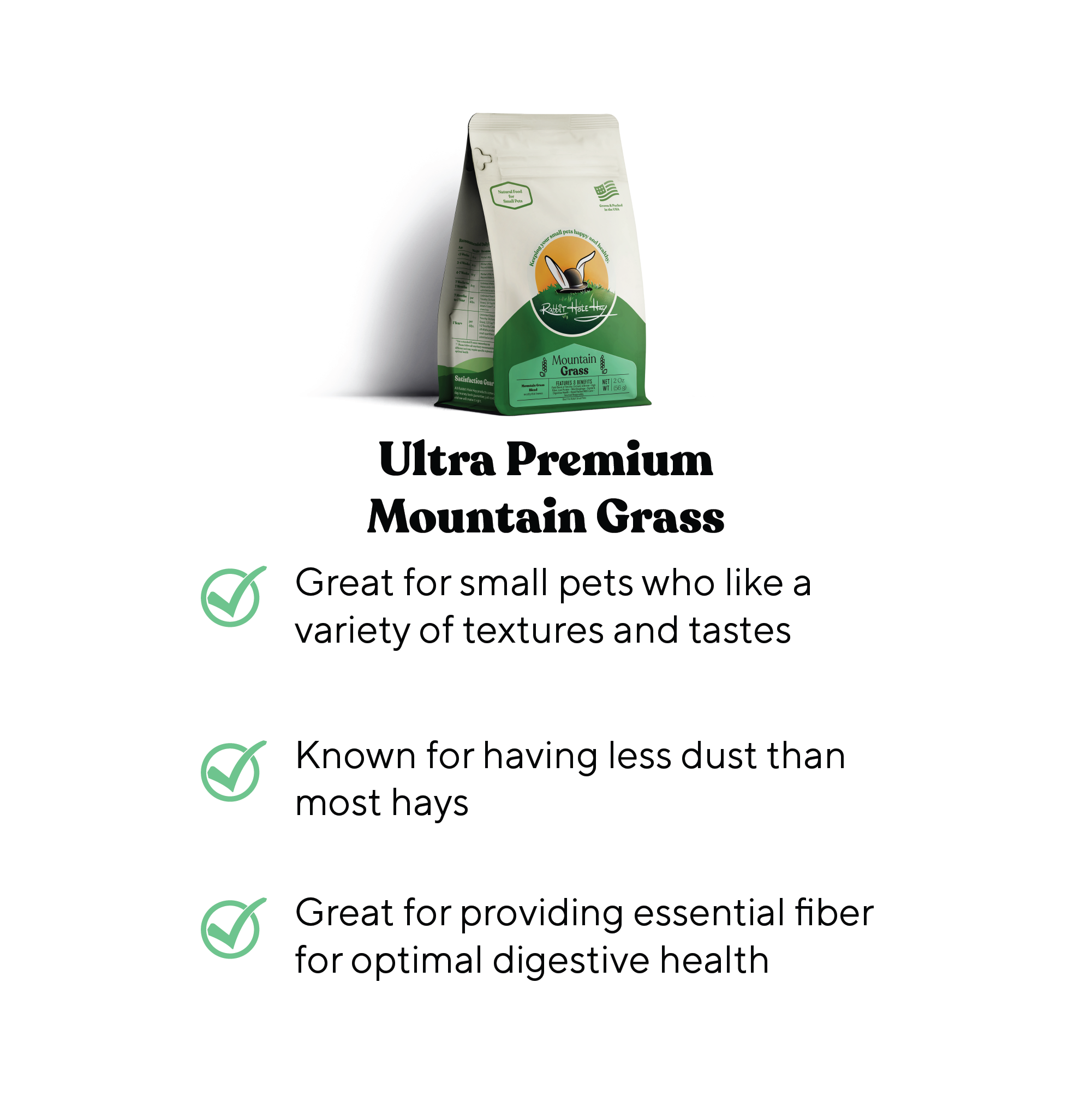 Rabbit Hole Hay Ultra Premium Mountain Grass