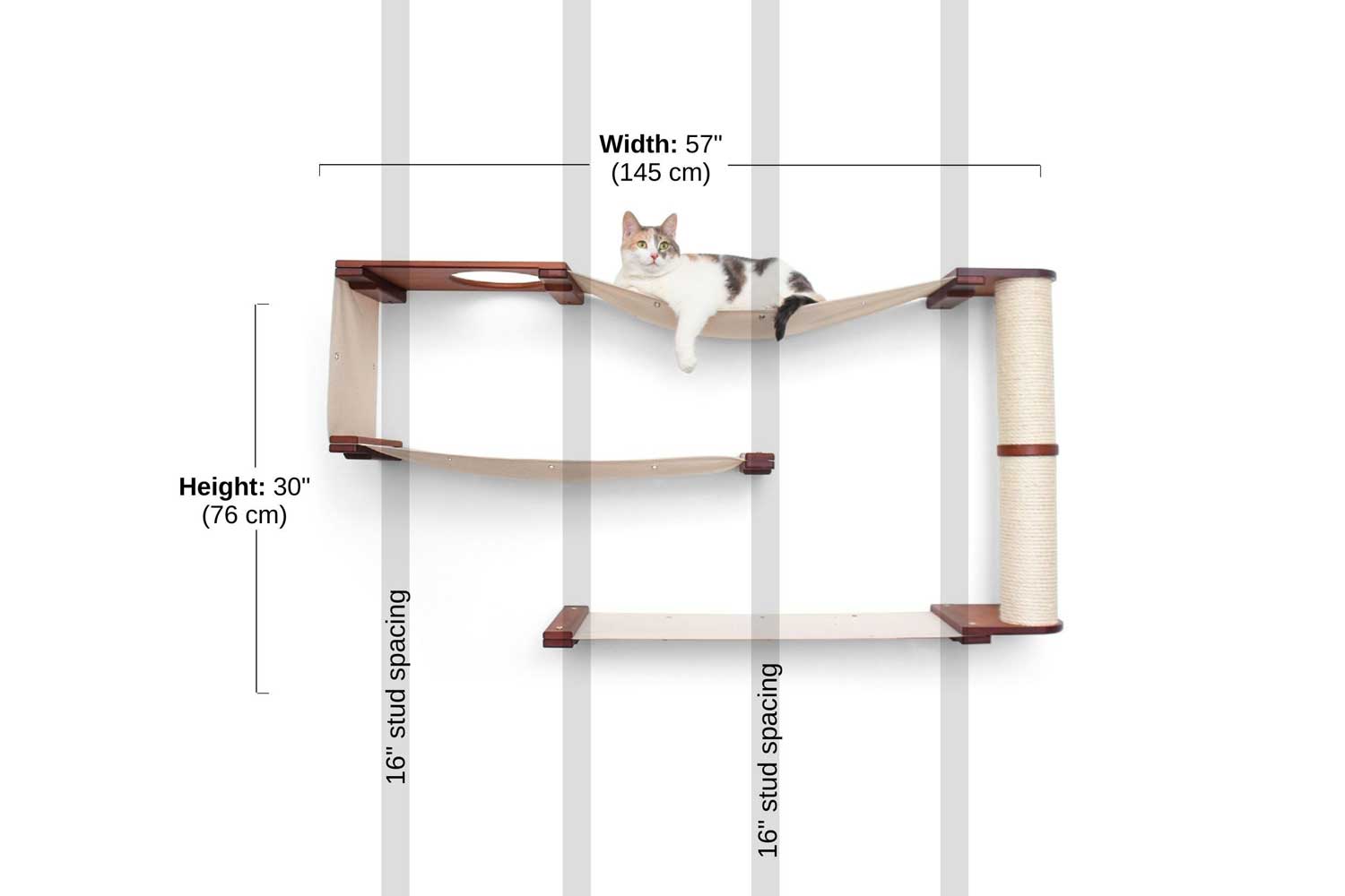 Cat Maze Wall - 3 Tier Cat Tree