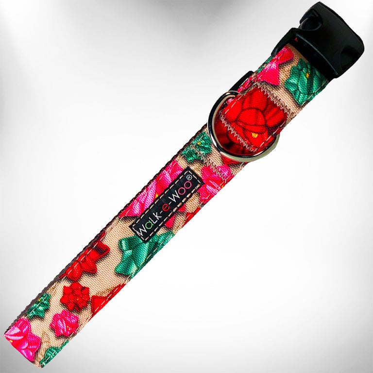 Walk-e-Woo Flower Dog Collars, Leads, and Bows - 6 Styles