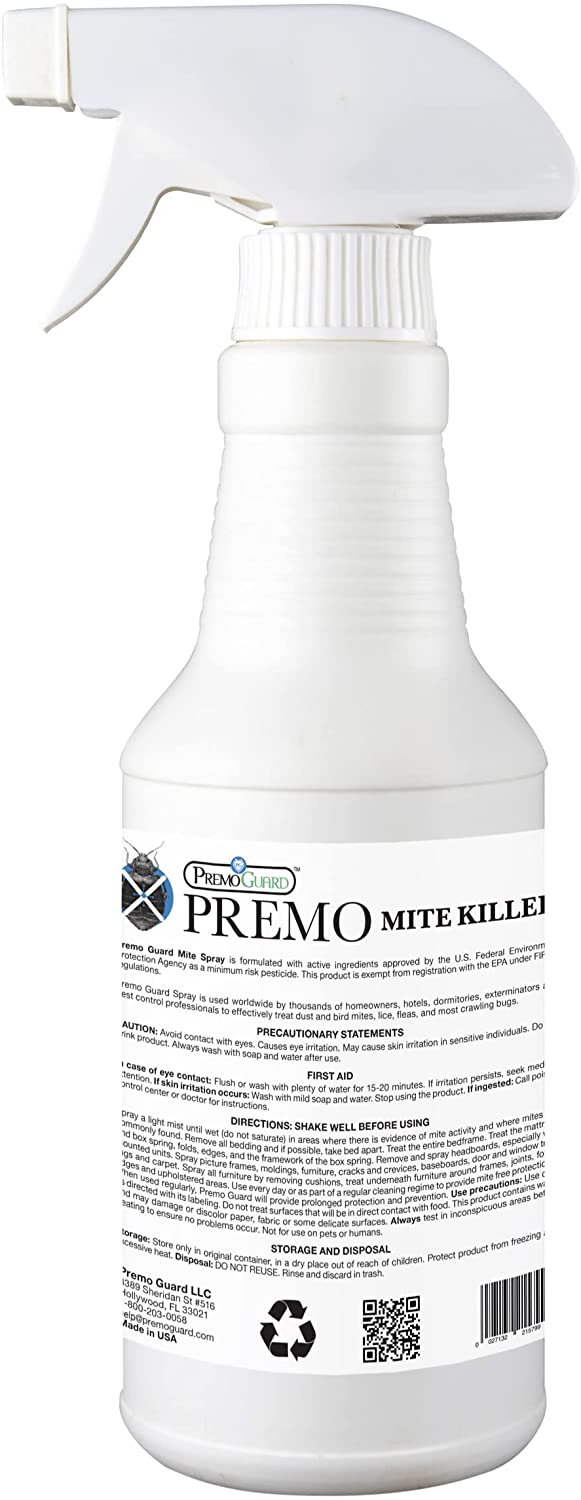 Mite Killer Spray 32 oz | Natural & Non-Toxic | Premo Guard
