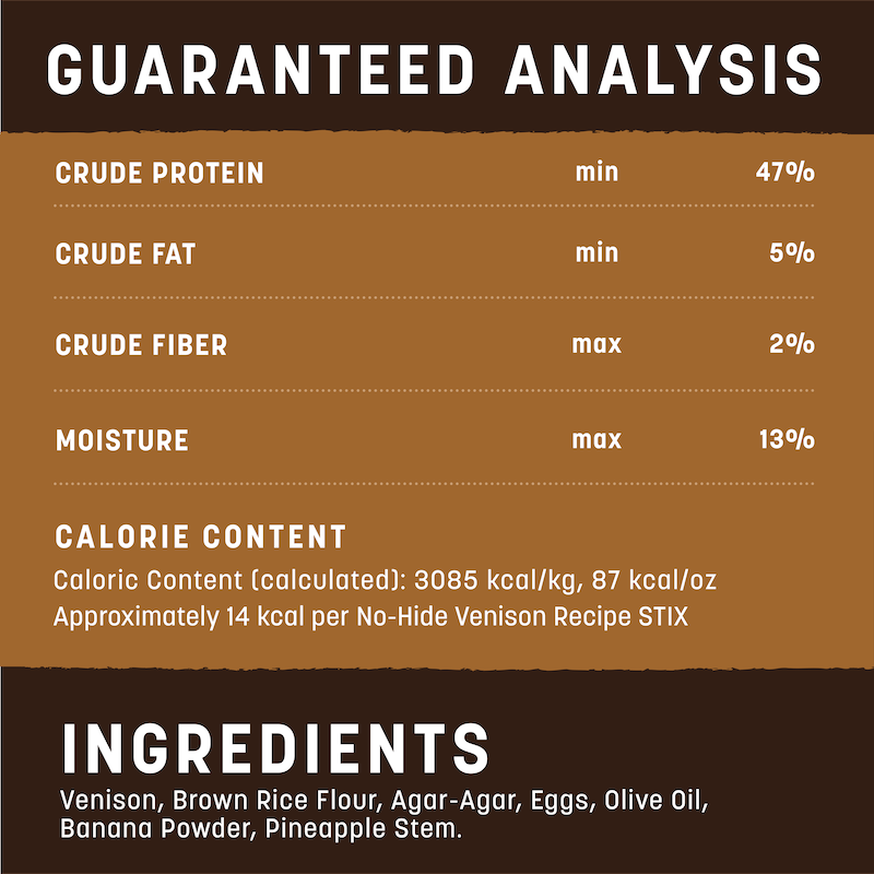 Earth Animal No Hide Venison Pet Stix (10pk) (1.6oz)