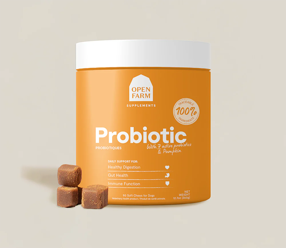 Open Farm Dog Probiotic Food Supplement Chews (12.5oz)