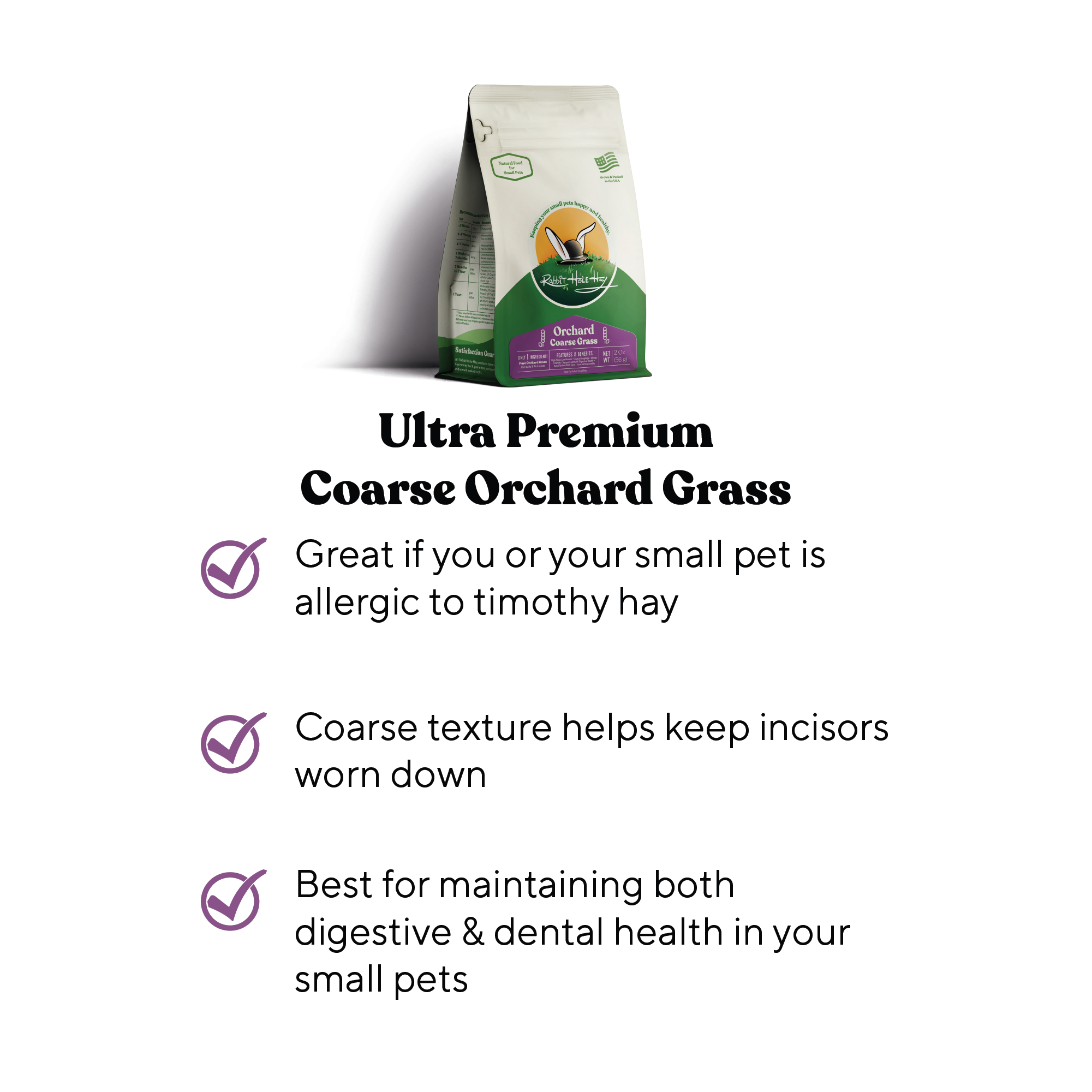 Rabbit Hole Hay Ultra Premium Coarse Orchard Grass