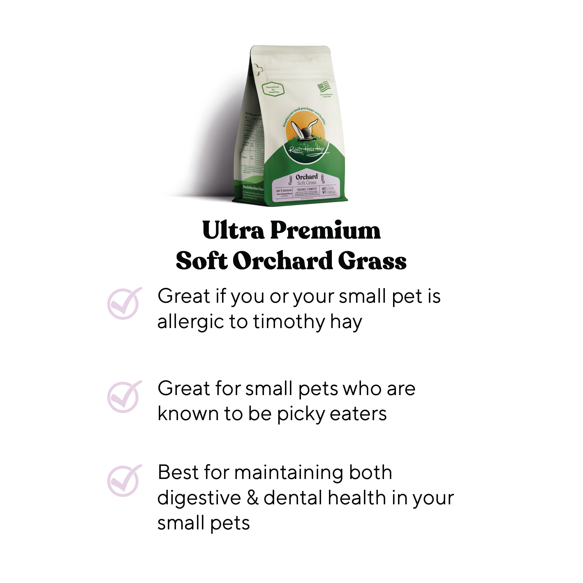 Rabbit Hole Hay Ultra Premium Soft Orchard Grass