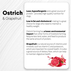 Ostrich Bites with Grapefruit (3oz): The Tasty, Immune-Boosting Treat for Dogs